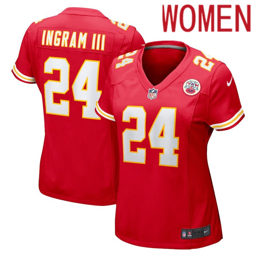 Cheap Women Kansas City Chiefs 24 Melvin Ingram III Nike Red Game NFL Jersey